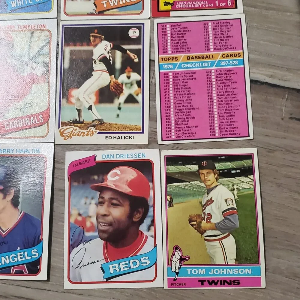 Vintage Topps Baseball Card Lot (14 Cards) 1979 1980 Joe Morgan In Action Rudi